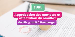 Approbation des comptes EURL