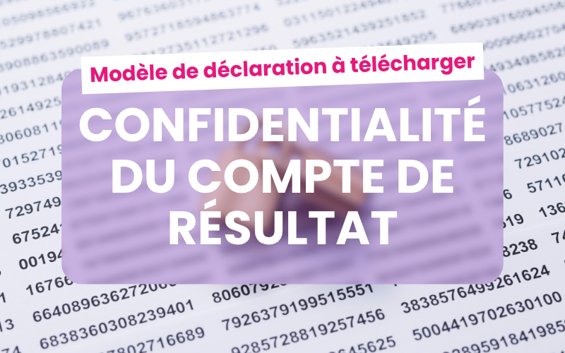 Modèle de déclaration de confidentialité du compte de résultat Modèle de déclaration de confidentialité du compte de résultat