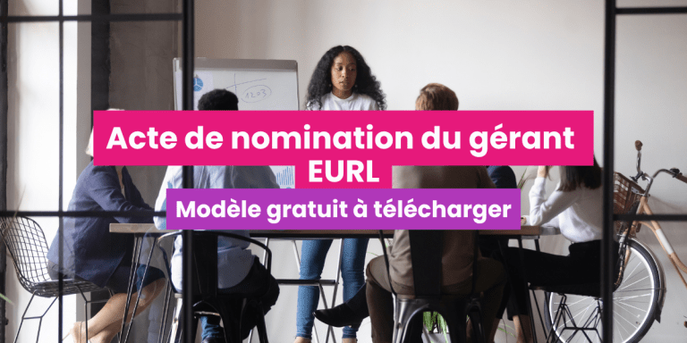 acte de nomination du gérant EURL (1)